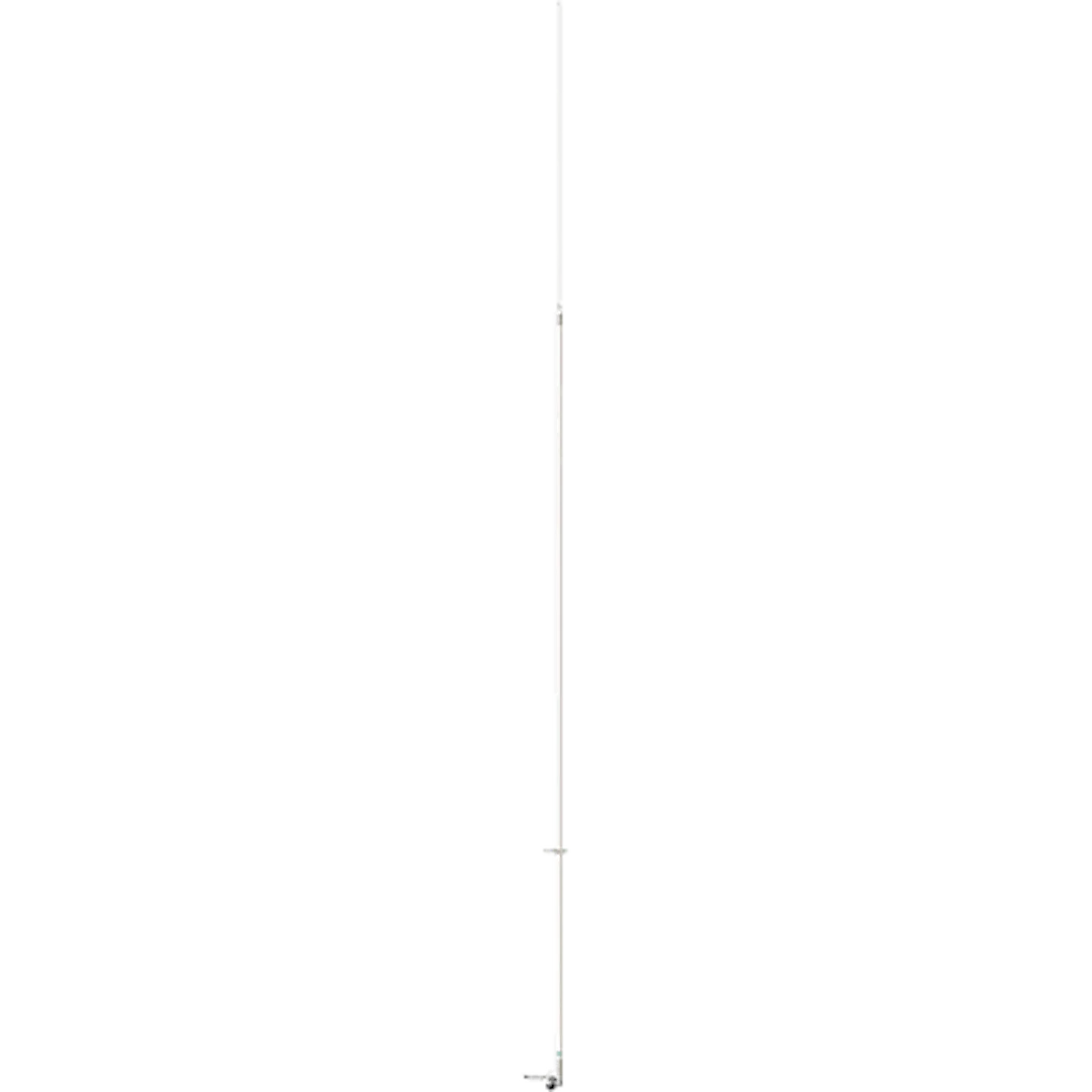 4018 – SHAKESPEARE VHF Radio Antenna, For Use With VHF Marine Radio Monopole 19 Feet Length 9dB Gain White With Chrom...